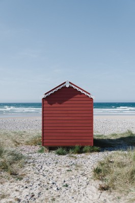 Strandhaus am Strand von Findhorn 