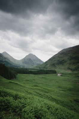 Blick in das Tal von Glencoe 