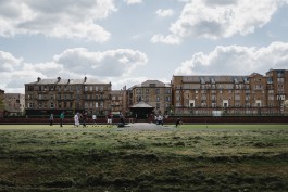 Boulespieler in Glasgow 